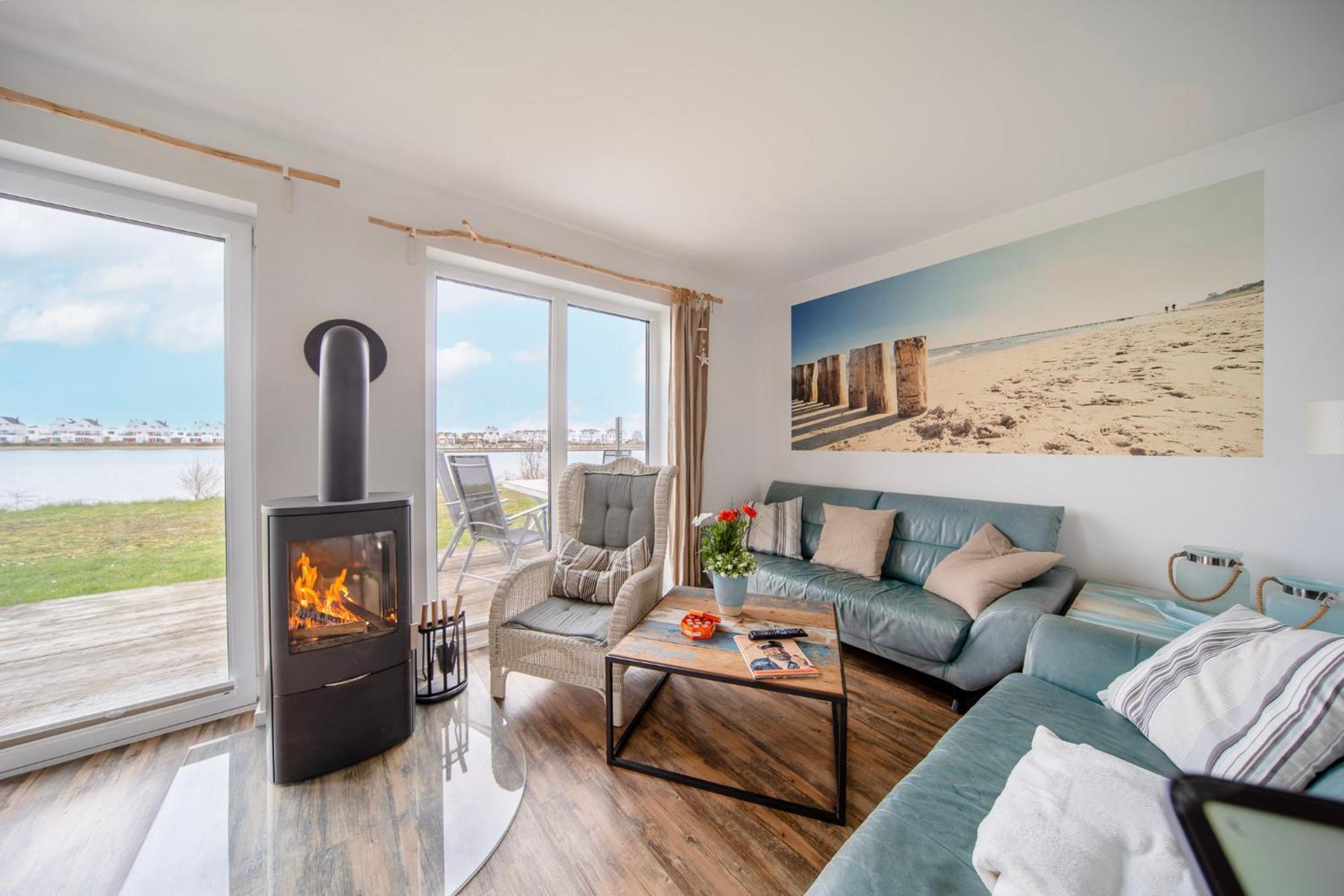 Ferienhaus Lieblingsplatz By Seeblick Ferien Oro, Direkte Wasserlage,Sauna,Kamin Olpenitz Exterior photo